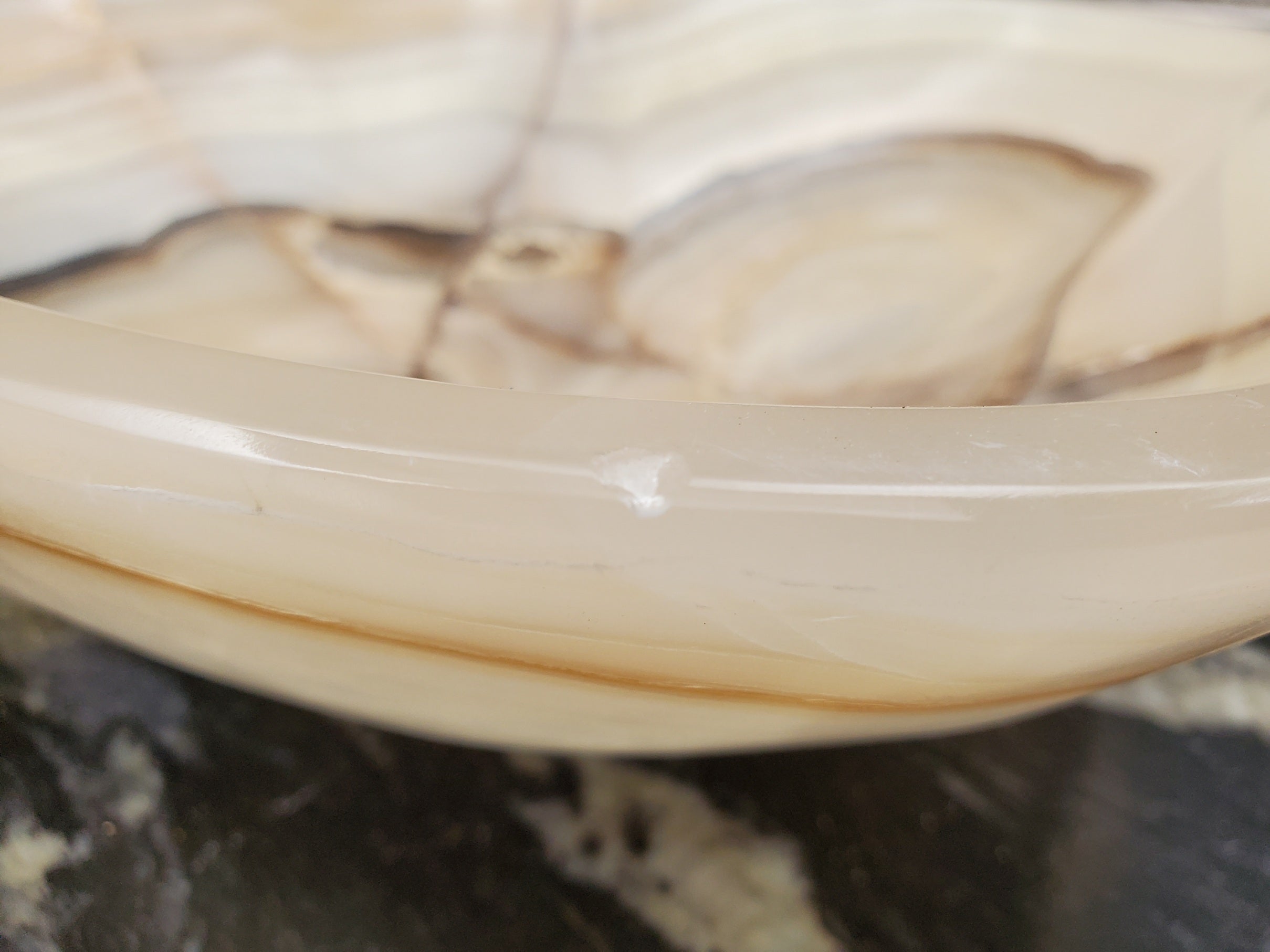 S31_28 Onyx Stone Vessel Bathroom Sink