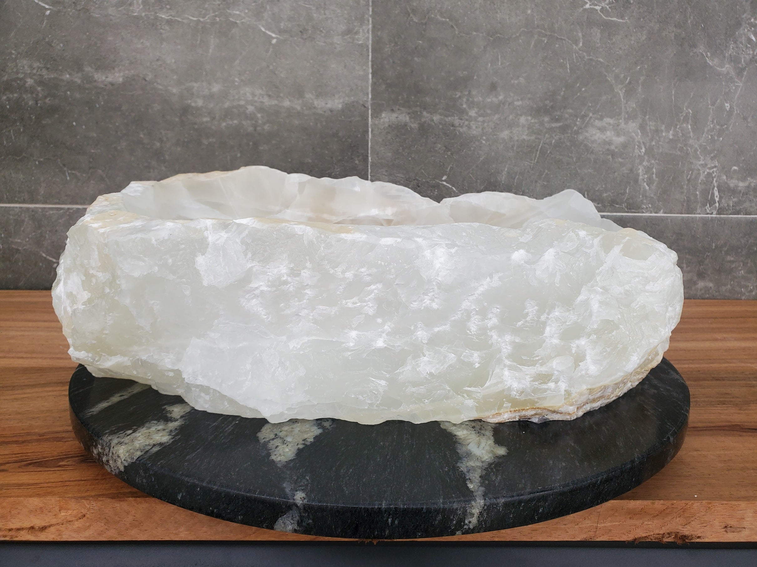 S31_43 Onyx Stone Vessel Bathroom Sink