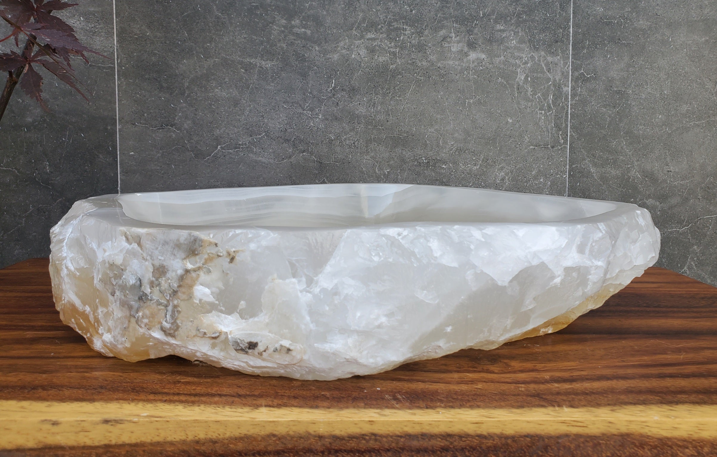 S22_16 Onyx Stone Vessel Bathroom Sink