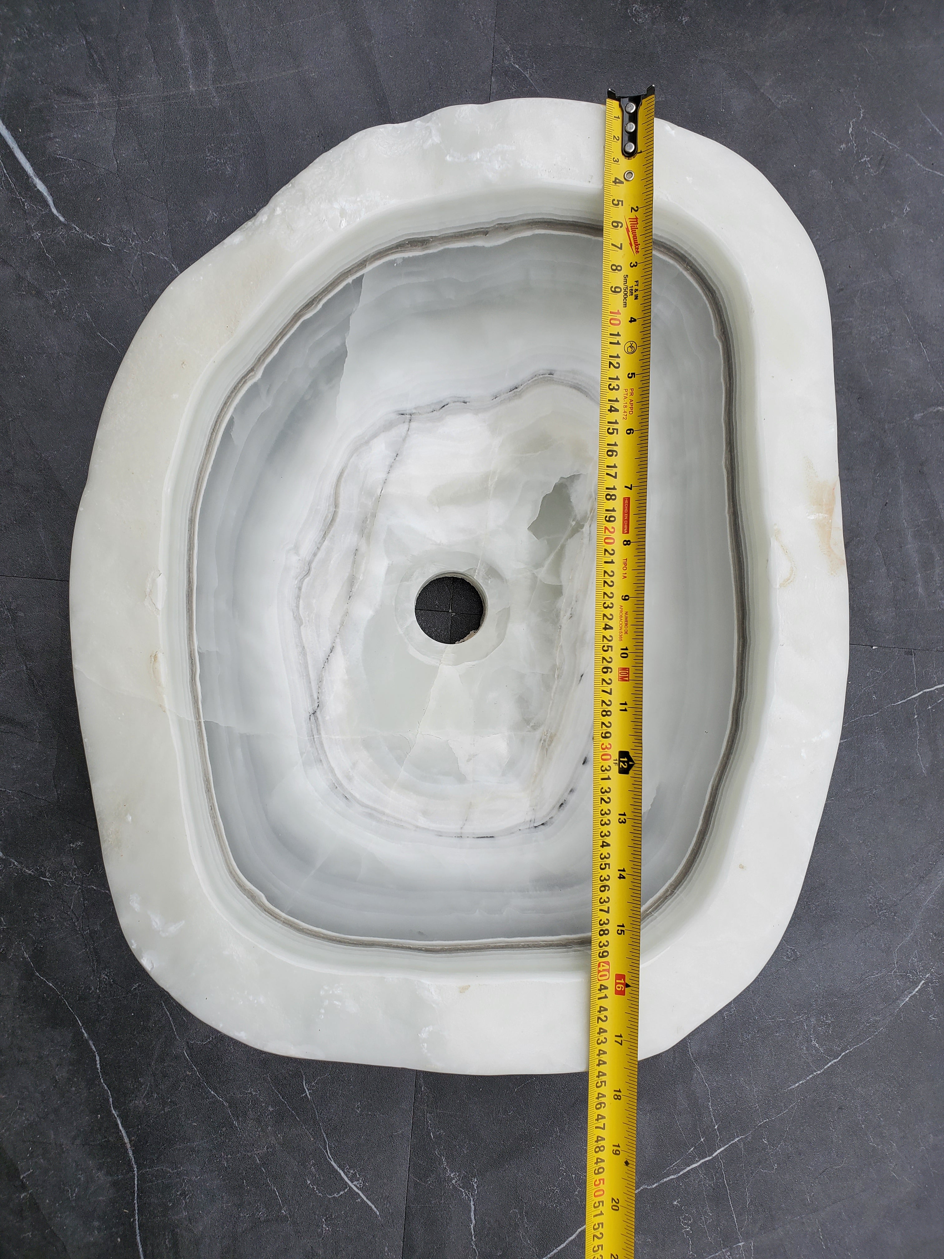 SET1056 Onyx Stone Master Bath Set of 2 (Two) Vessel Sinks