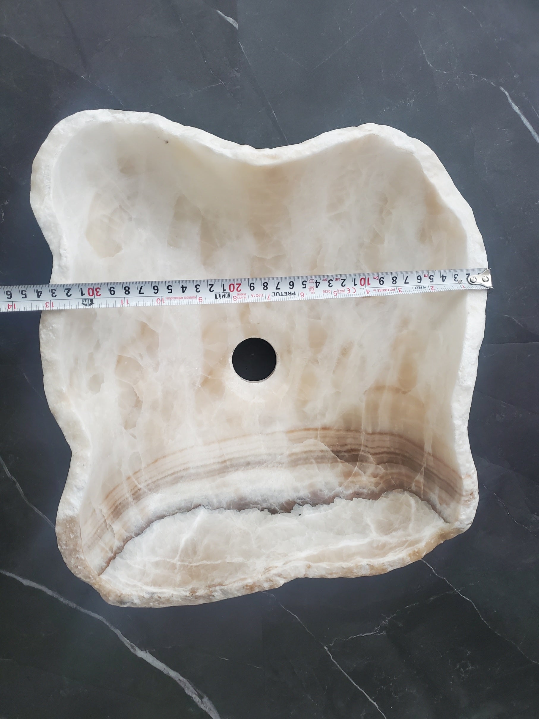 S27_05 Onyx Stone Bathroom Vessel Sink