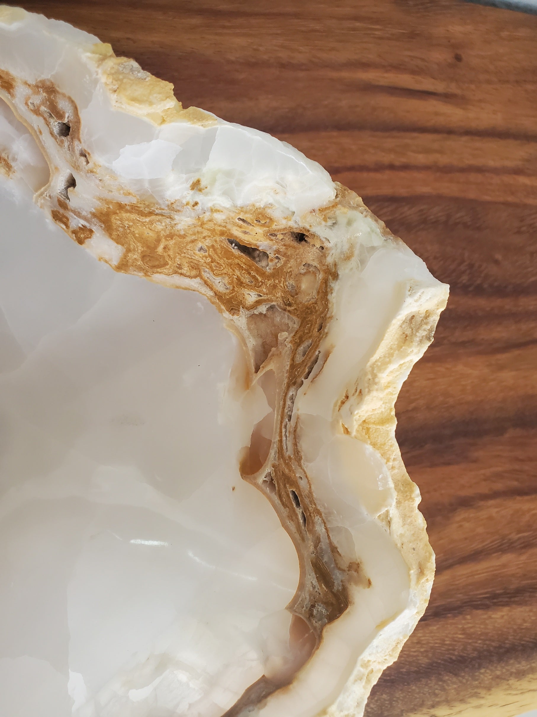 S21_17 Onyx Stone Bathroom Vessel Sink - 16.5 x 13.5 inch