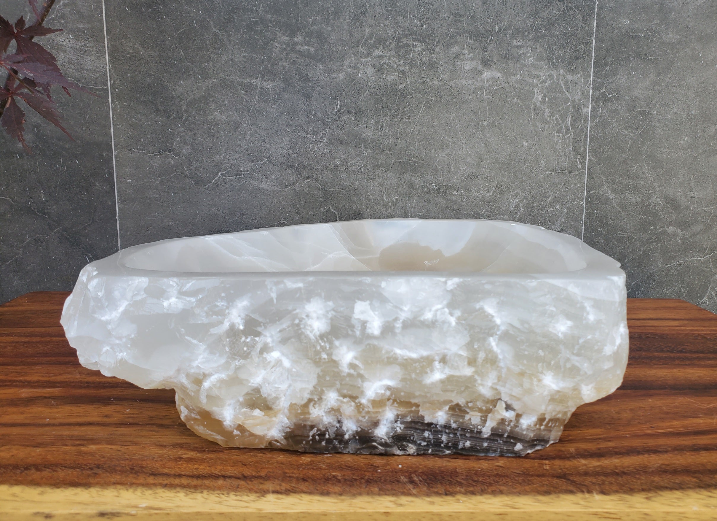 S22_16 Onyx Stone Vessel Bathroom Sink