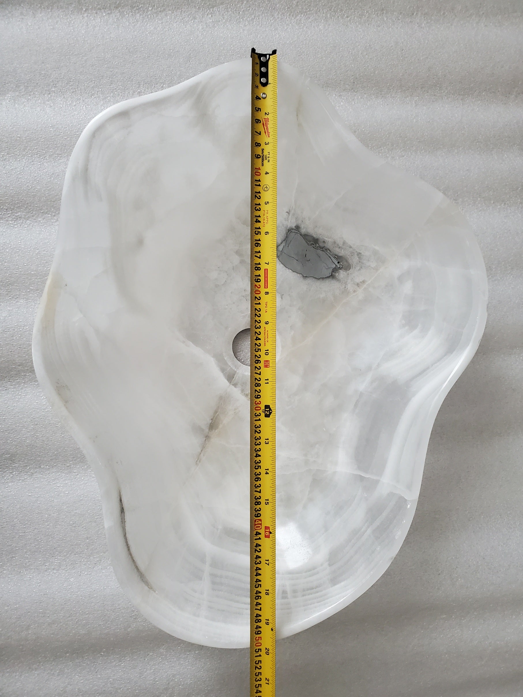 S24_19 Crystal Onyx Stone Bathroom Vessel Sink