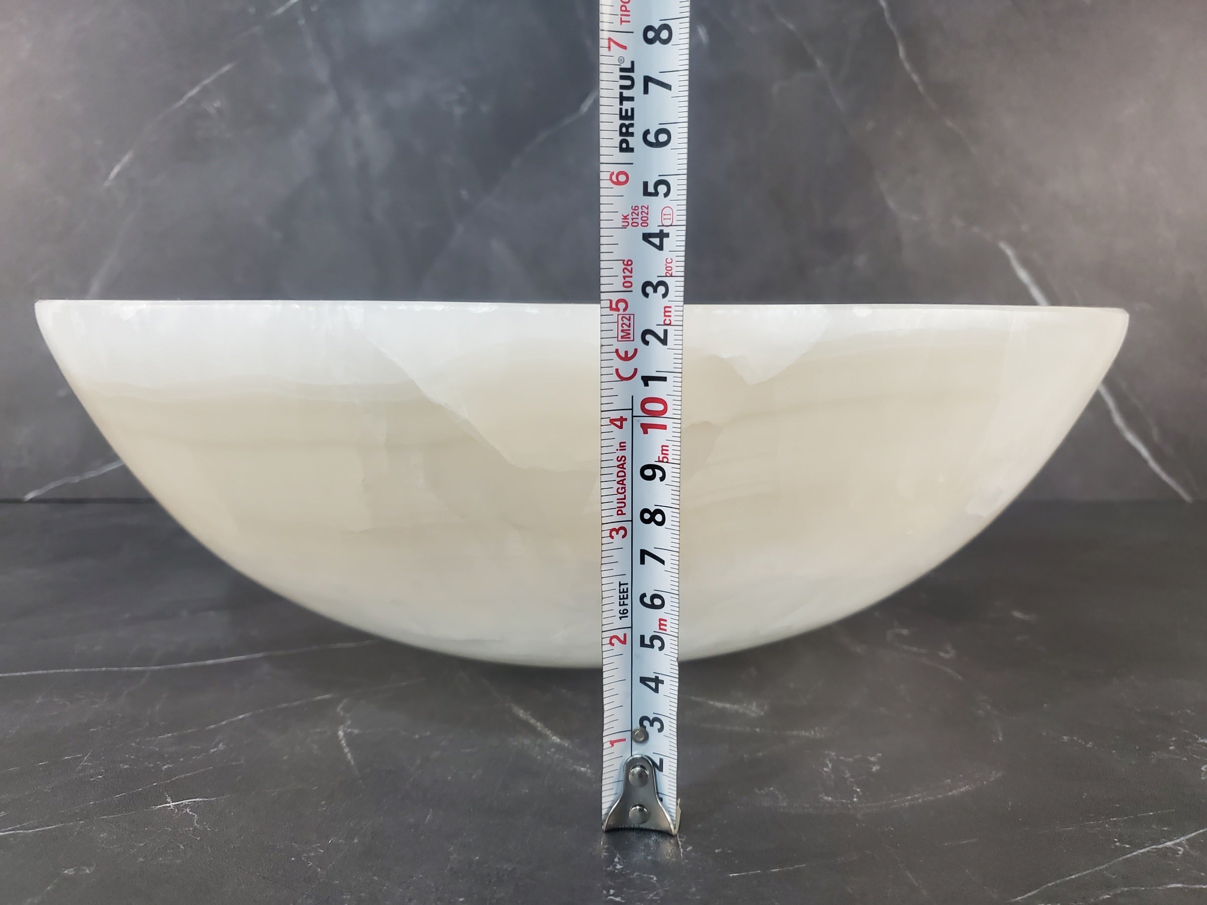 S27_09 Round Onyx Vessel Sink - 15.6 x 15.6 inch