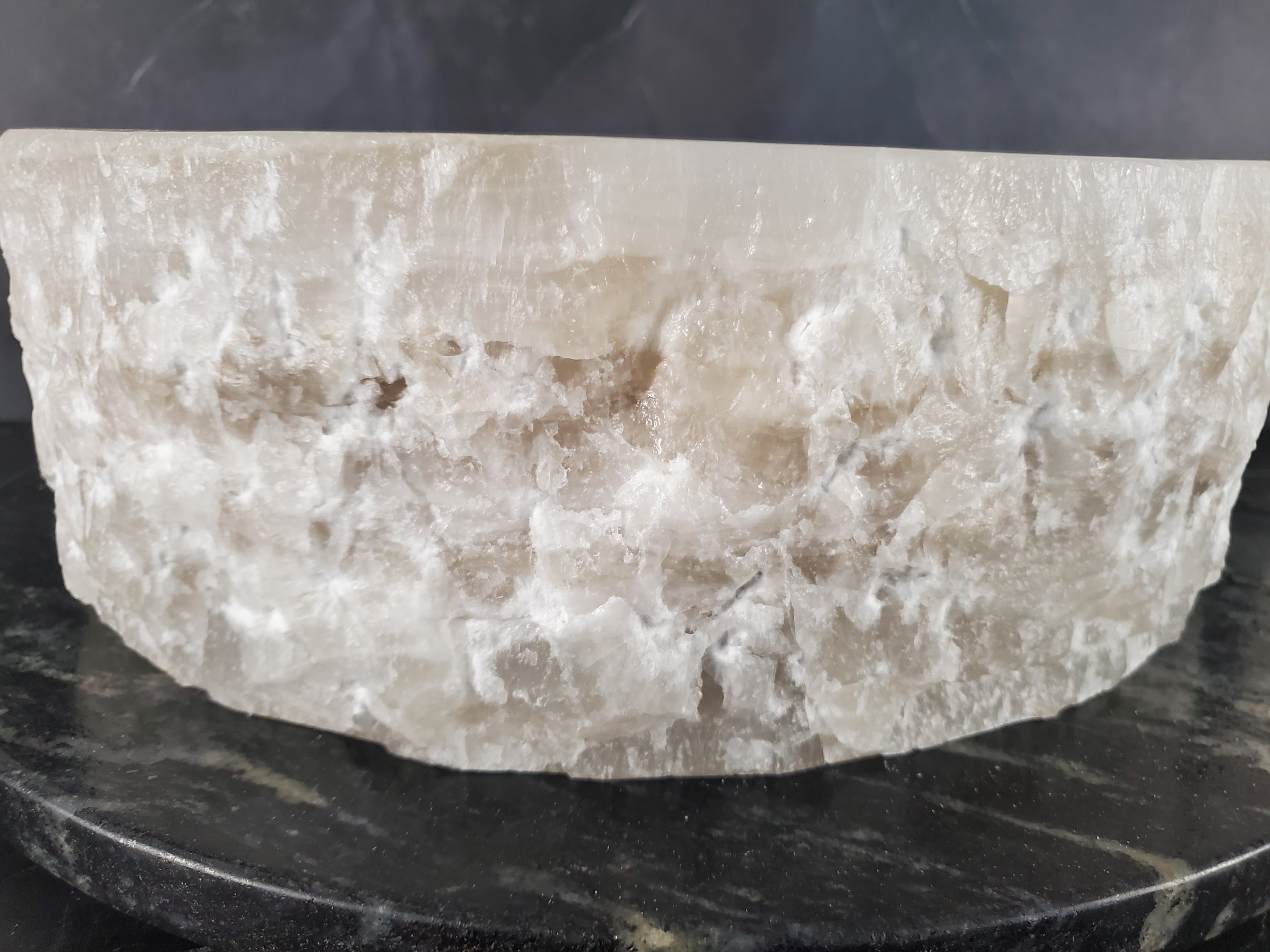 S27_14 Round Onyx Stone Vessel Sink - 15.5 x 15.5 inch