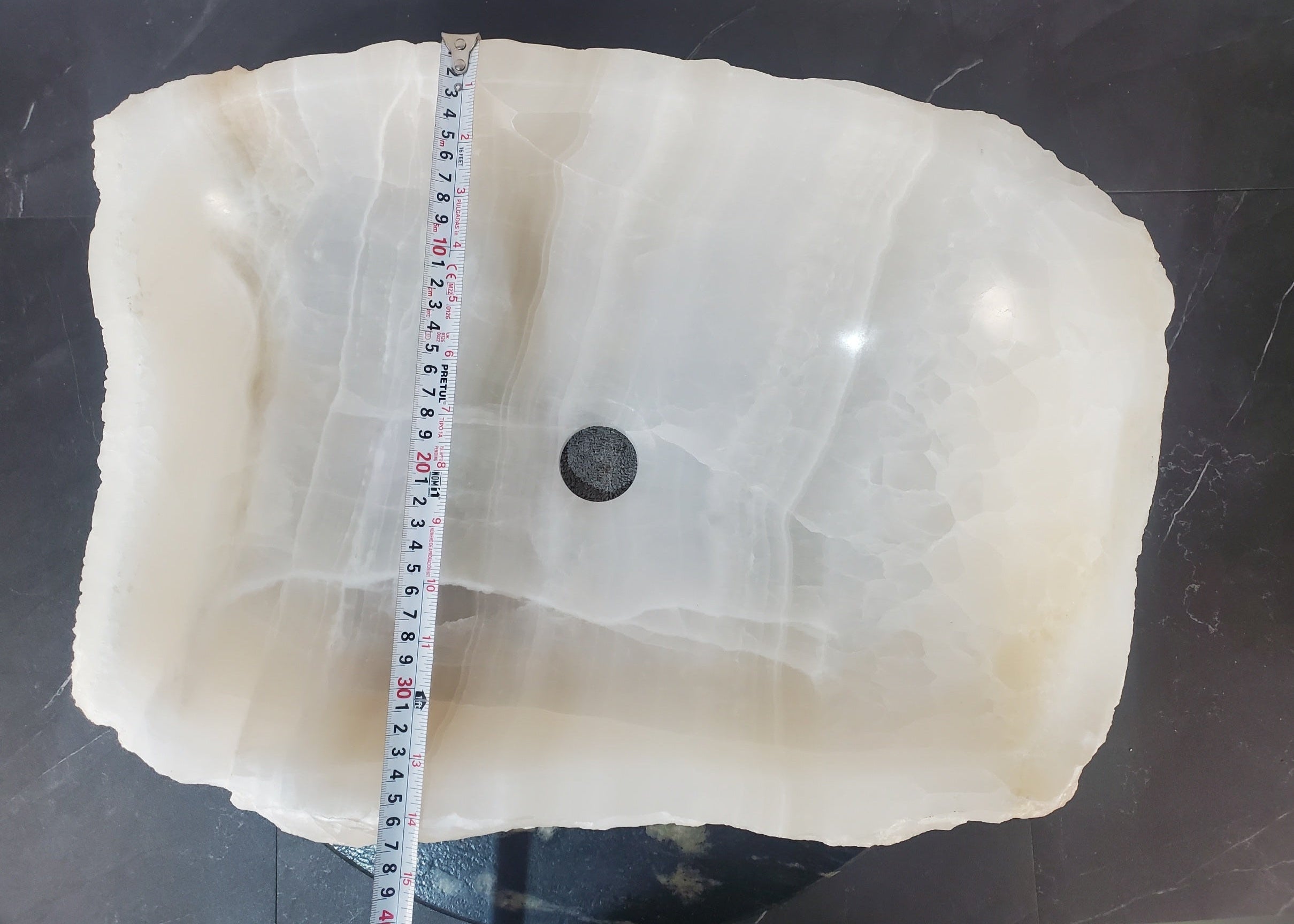 SET1034 Onyx Stone Master Bath Set of 2 (Two) Vessel Sinks