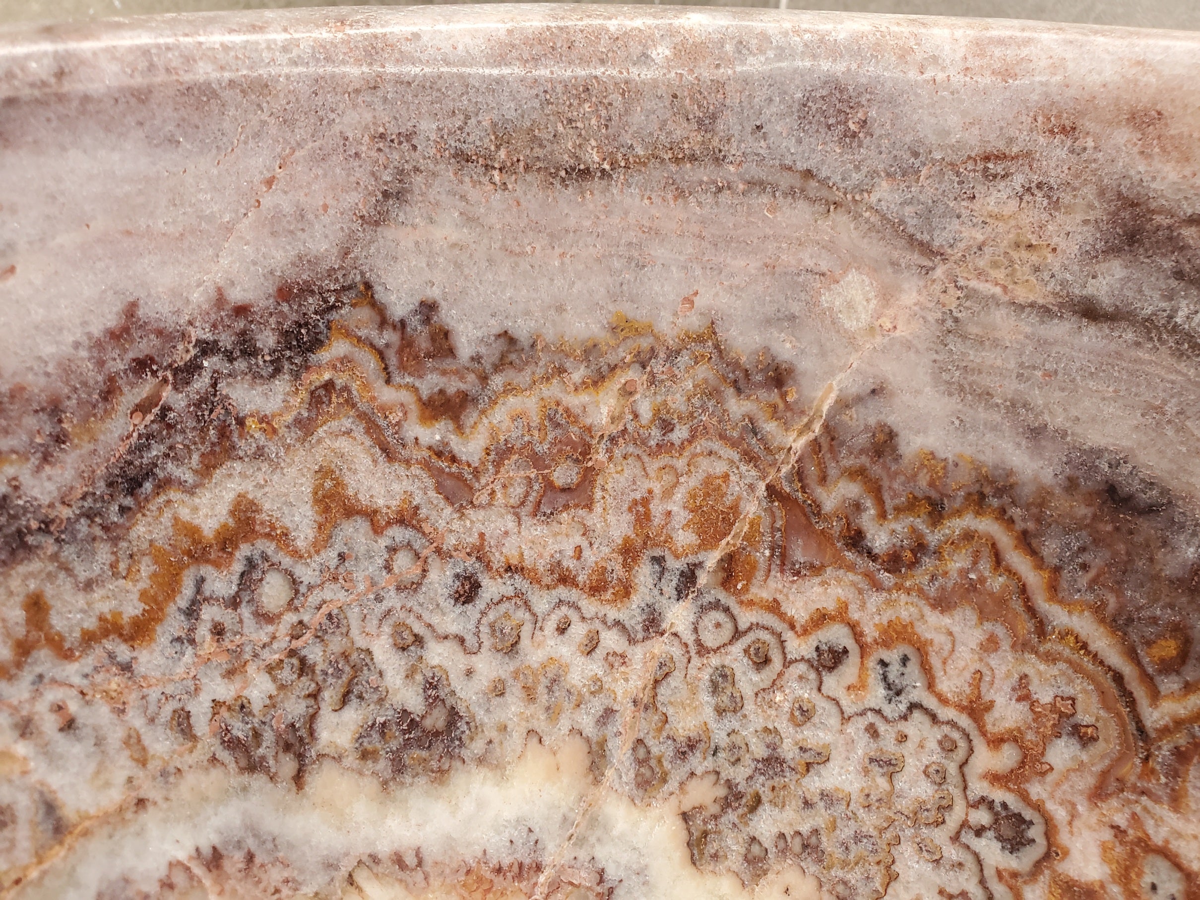 S34_04 Serpentine Onyx Stone Vessel Sink