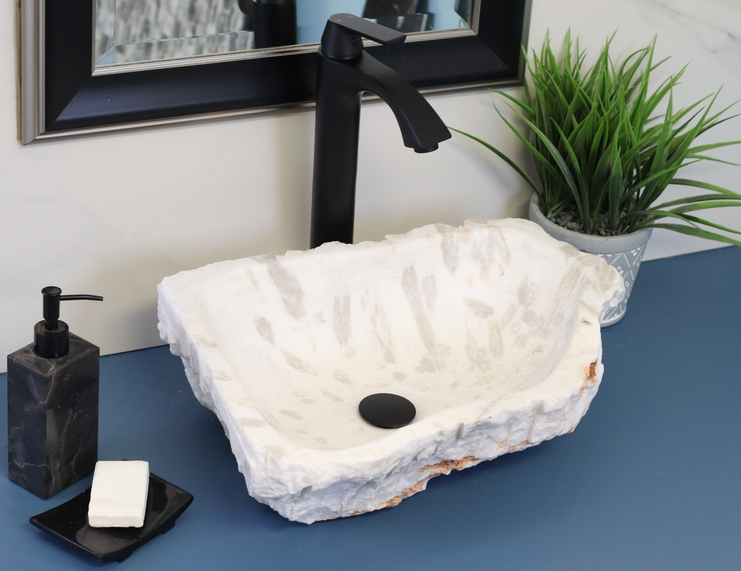 White and Gray Onyx Vessel Bathroom Sink Onyx Sinks Onyx Sinks Sinks