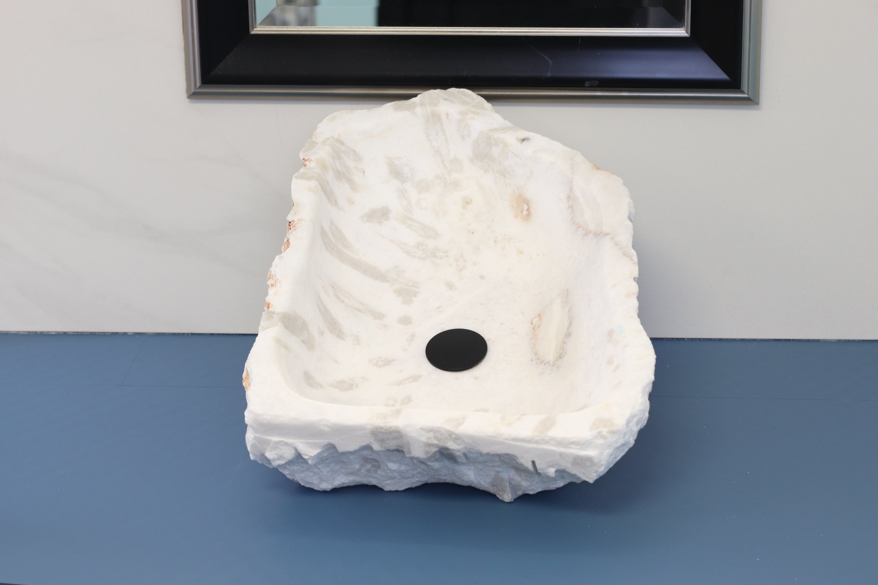 White and Gray Onyx Vessel Bathroom Sink Onyx Sinks Onyx Sinks Sinks