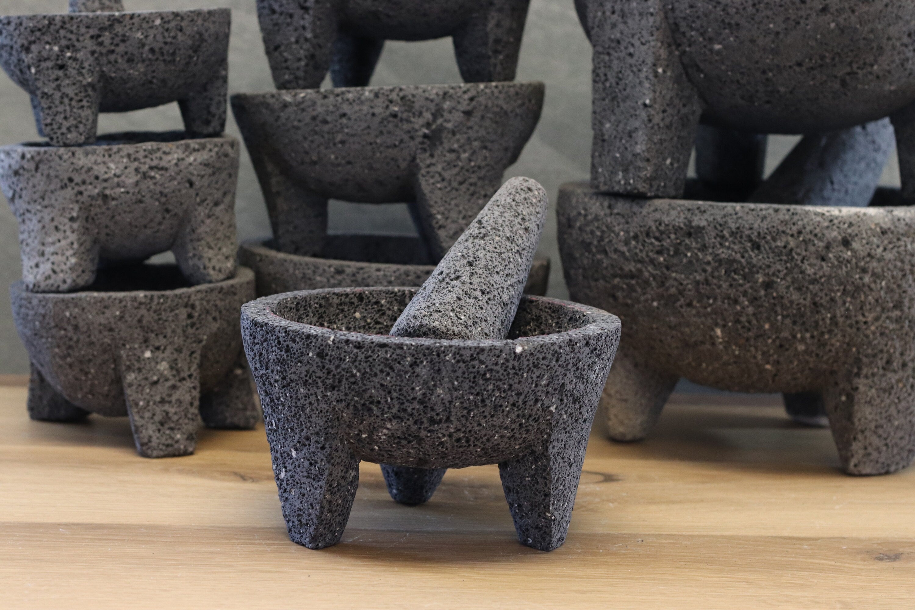 Molcajete Set - Lava Stone - Various Sizes Molcajete Accessories Kitchen & Dining Molcajete