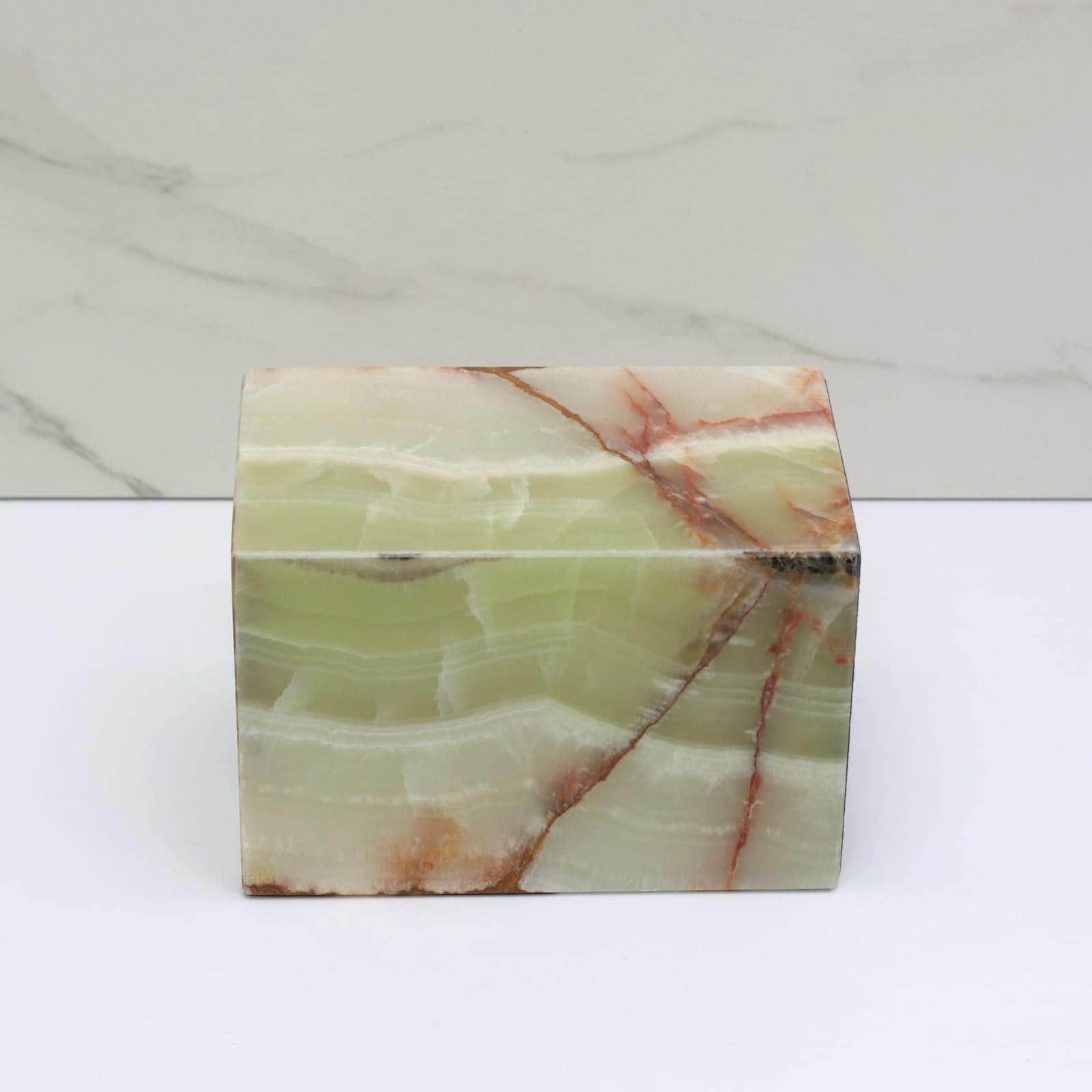 UR_09 Green Onyx Stone Cremation Urn for Ashes