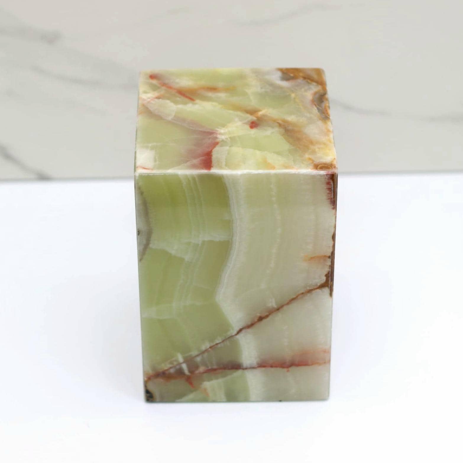 UR_09 Green Onyx Stone Cremation Urn for Ashes