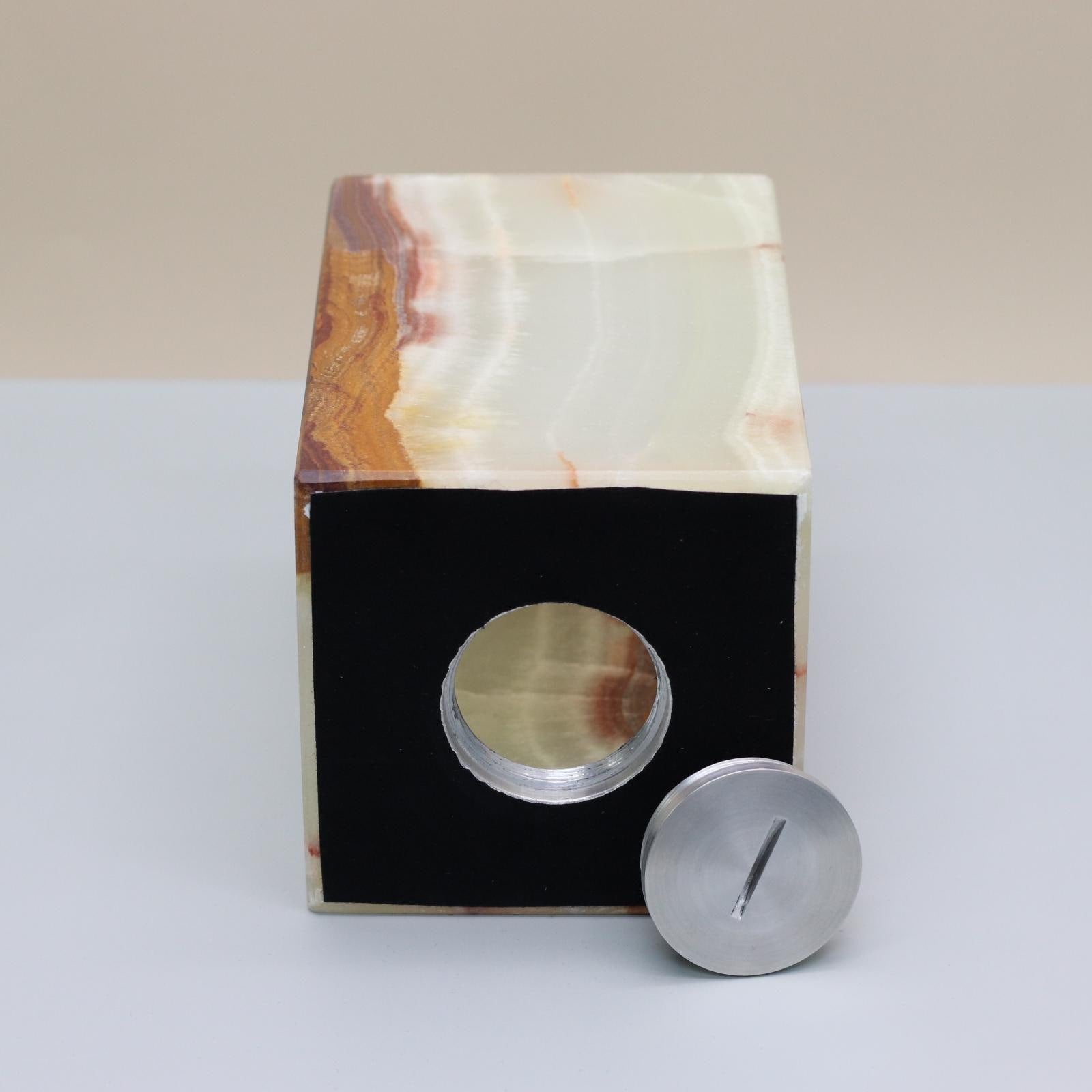 UR_09 Green Onyx Stone Cremation Urn for Ashes