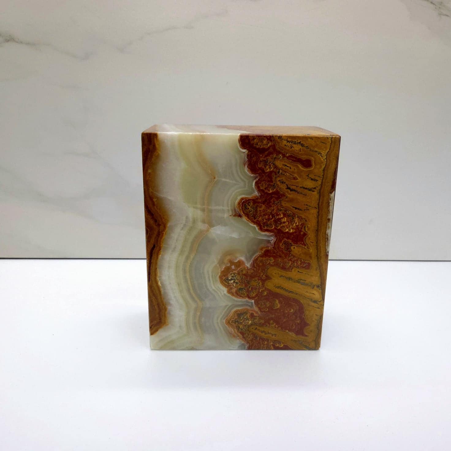 UR_08 Green Onyx Stone Cremation Urn for Ashes