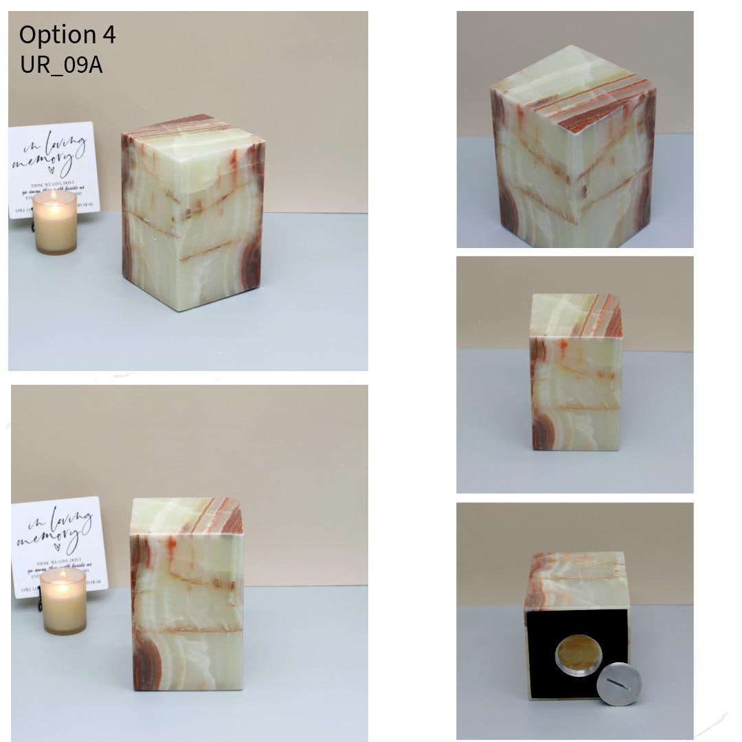 UR_09 Green Onyx Stone Cremation Urn for Ashes