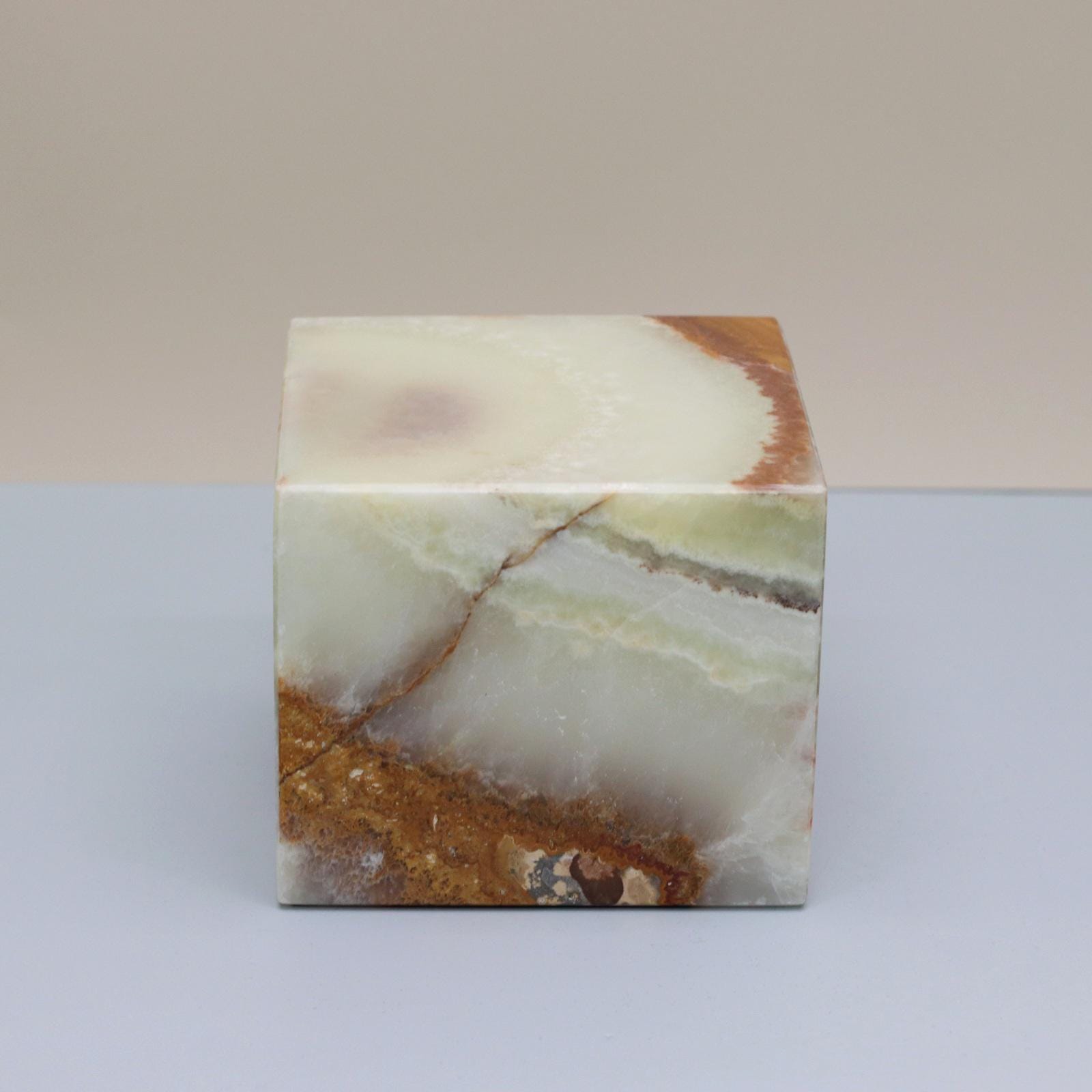 UR_10 Small Green Onyx Stone Cremation Urn for Ashes