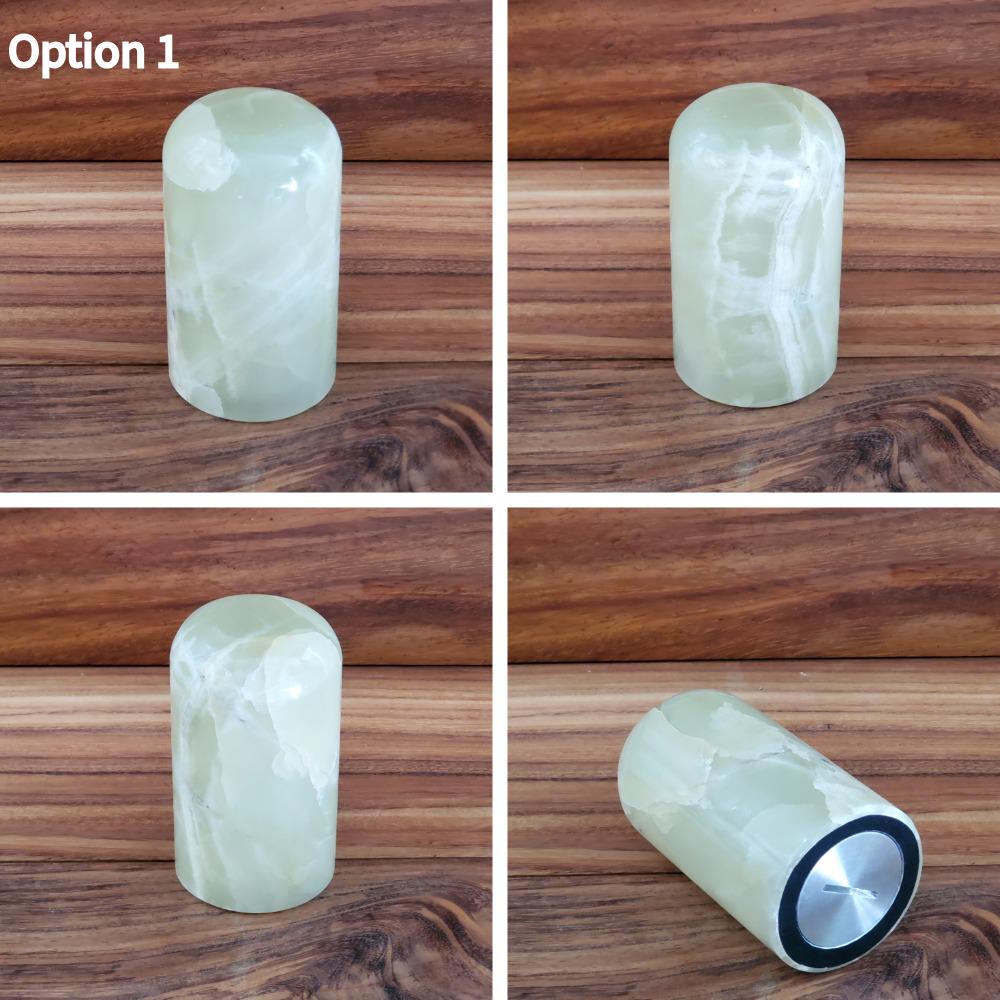 UR_26 Small Green Onyx Stone Cremation Urn for Ashes - 18.5 cu in | Handcrafted Stone Keepsake for Pets or Humans Urn Urn