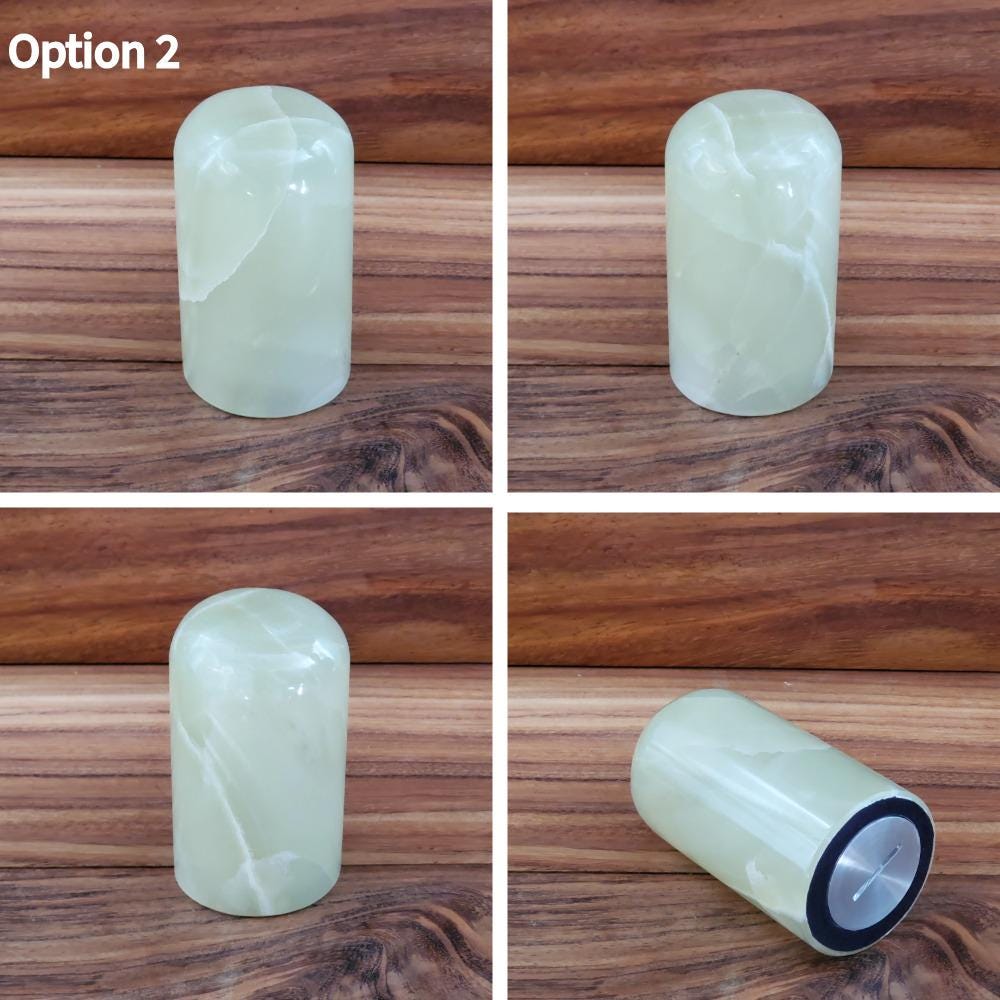 UR_26 Small Green Onyx Stone Cremation Urn for Ashes - 18.5 cu in | Handcrafted Stone Keepsake for Pets or Humans Urn Urn