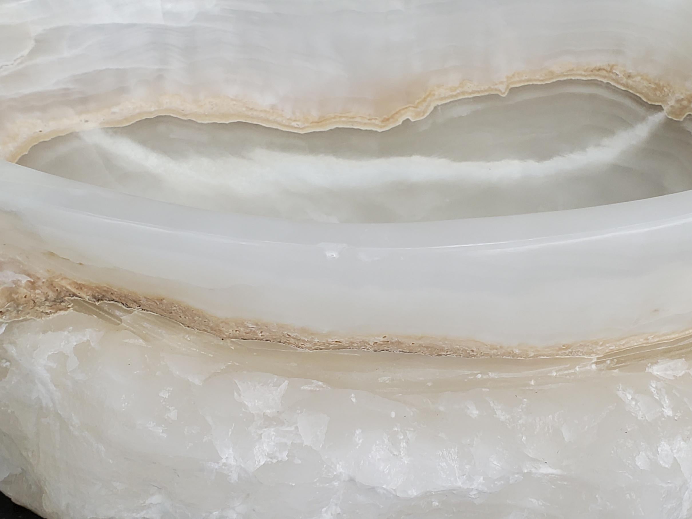 White Onyx Vessel Sink, 16.5x12.5 Inch Natural Stone Countertop Basin, Polished Luxury Vanity Sink, Spa Bathroom Decor Above Counter sink Bathroom Décor beige tan taupe hand basin bowl handmade powder room Home design trends luxury bathroom Marble Onix Rock modern contemporary natural stone sink plumbing fixture Rectangle Vessel Tan Rustic Onyx Vessel Sinks Translucent Polish