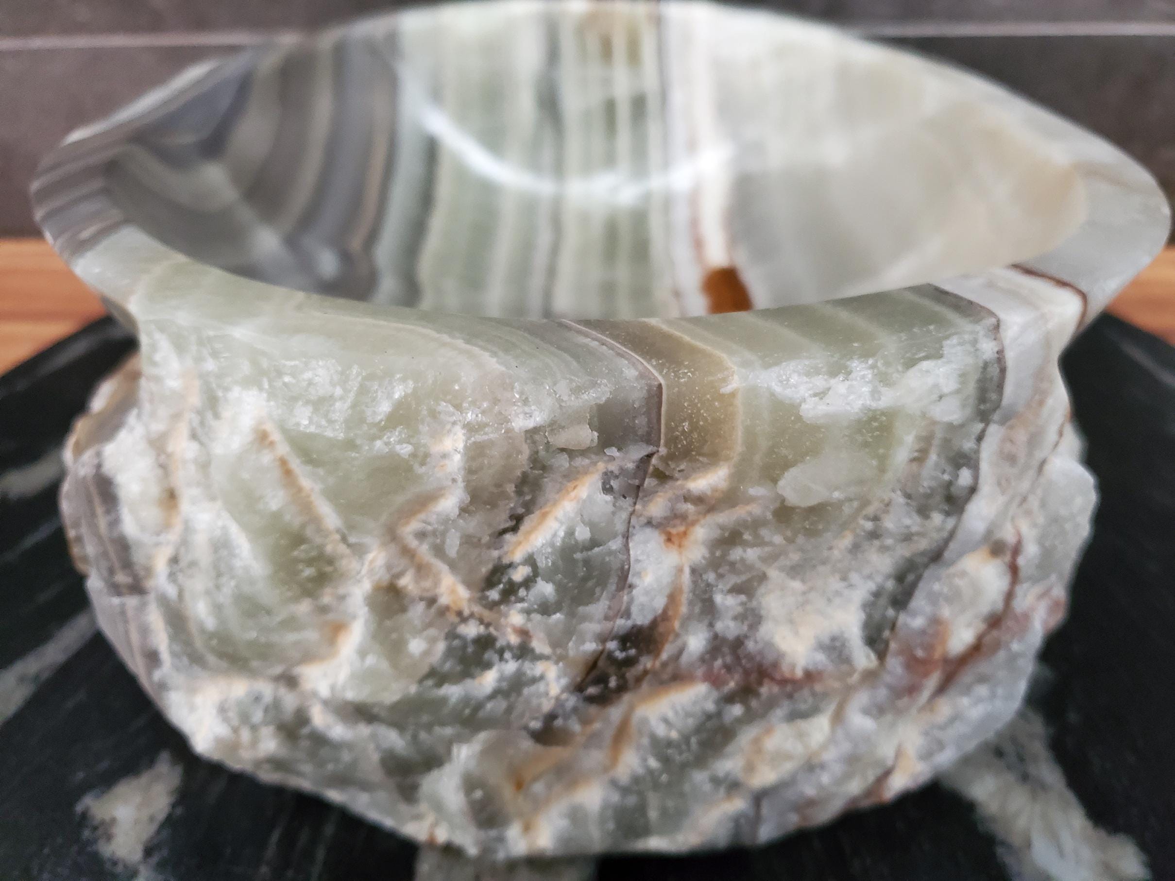 Green Onyx Vessel Sink – Oval Natural Stone Countertop Sink, Polished Vanity Basin, Luxury Spa Bathroom Decor 15x11.5 Inch Above Counter sink Bathroom Décor beige tan taupe hand basin bowl handmade powder room Home design trends luxury bathroom Marble Onix Rock modern contemporary natural stone sink plumbing fixture Rectangle Vessel Tan Rustic Onyx Vessel Sinks Translucent Polish