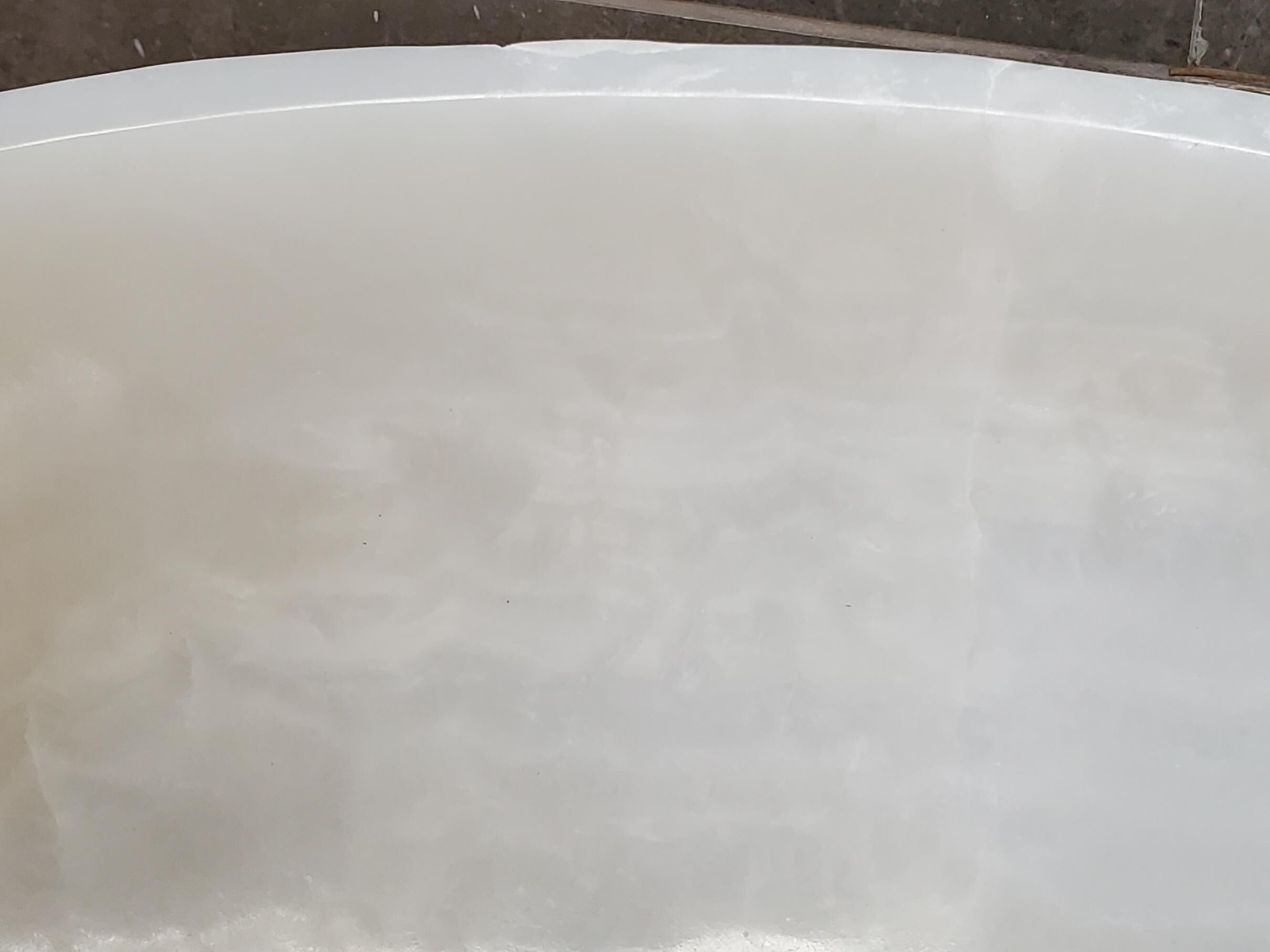 White Onyx Vessel Sink, 16x16 Inch Natural Stone Countertop Basin, Polished Luxury Vanity Sink, Spa Bathroom Decor Above Counter sink Bathroom Décor beige tan taupe hand basin bowl handmade powder room Home design trends luxury bathroom Marble Onix Rock modern contemporary natural stone sink plumbing fixture Rectangle Vessel Tan Rustic Onyx Vessel Sinks Translucent Polish