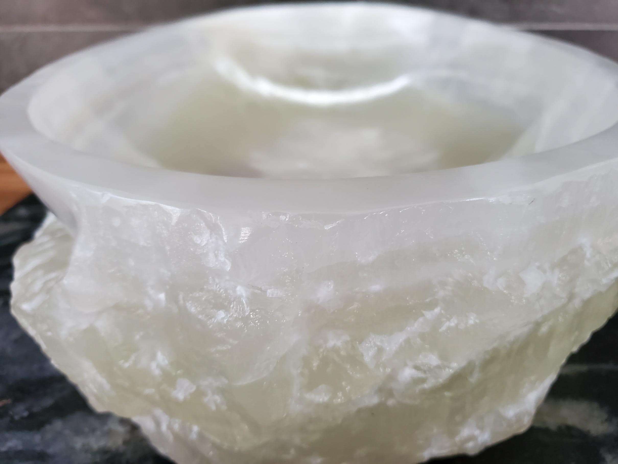 Green White Onyx Marble Vessel Sink, Natural Stone Vanity Basin, Polished Bathroom Countertop Sink, Spa Decor 17x13 Inch Above Counter sink Bathroom Décor beige tan taupe hand basin bowl handmade powder room Home design trends luxury bathroom Marble Onix Rock modern contemporary natural stone sink plumbing fixture Rectangle Vessel Tan Rustic Onyx Vessel Sinks Translucent Polish