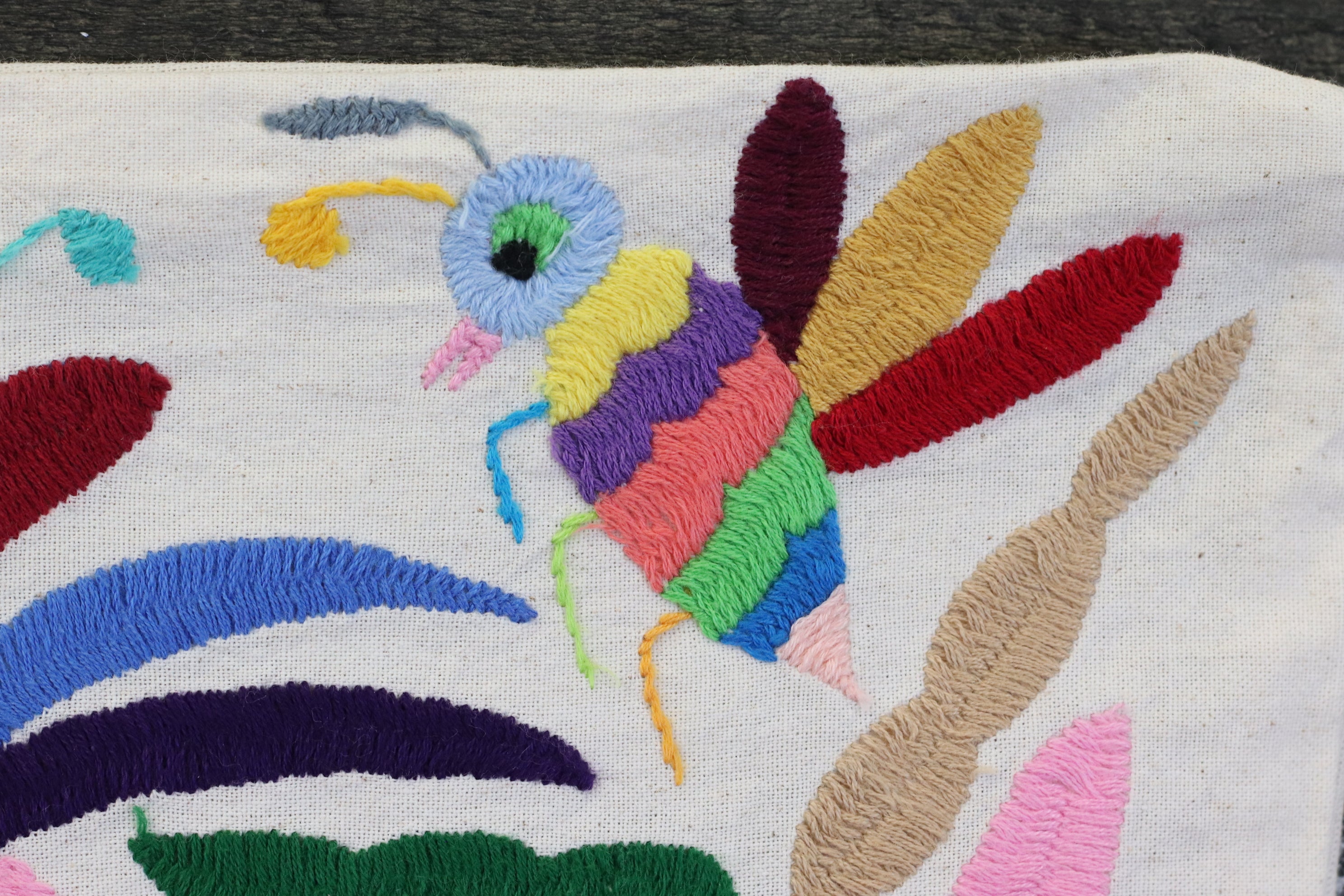 16" x 12" Multicolor Otomi Tenango Pillow Cover Tenango Decor Home Pillow Covers