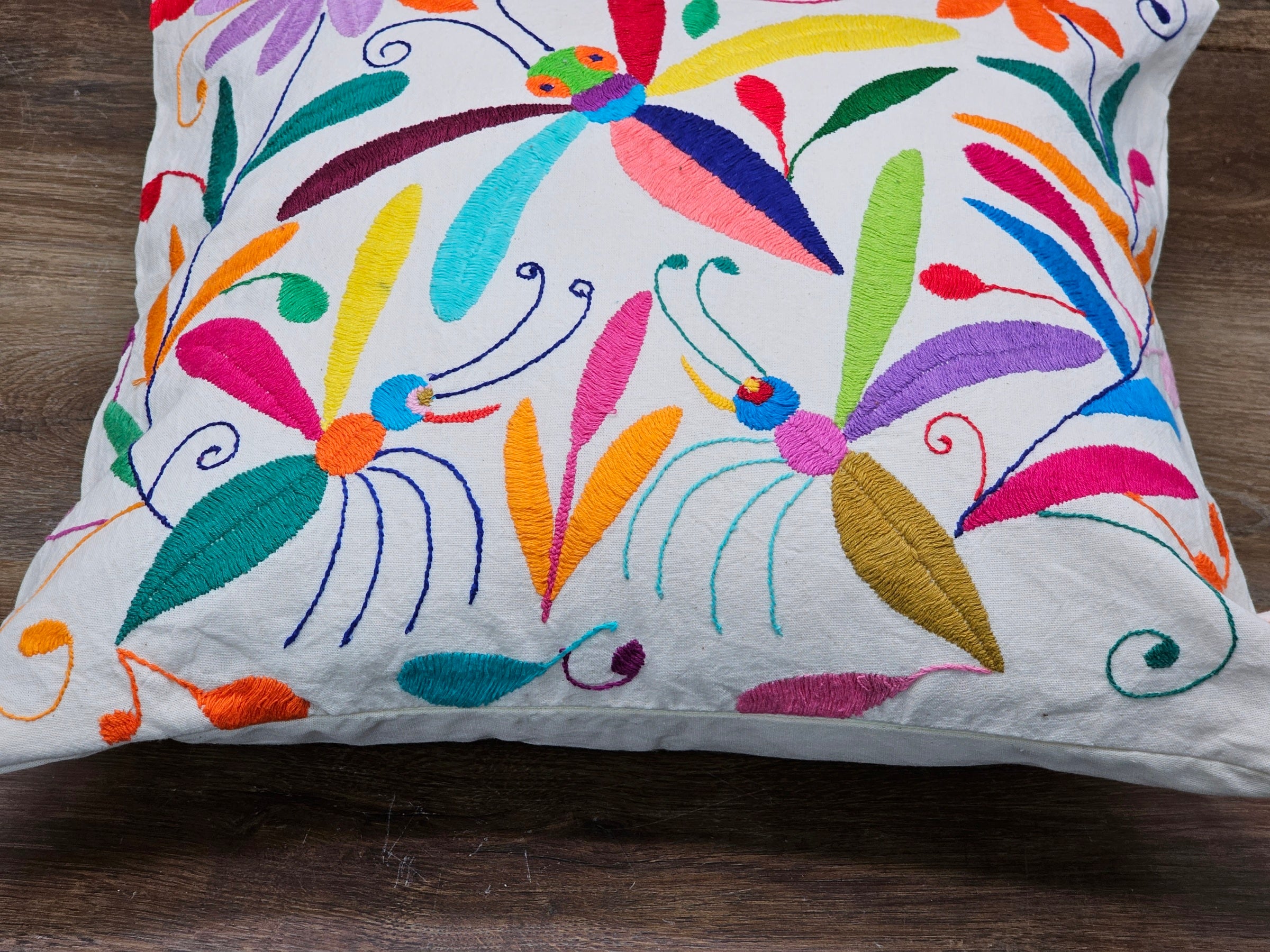 17" x 16" Otomi Tenango Pillow Cover Tenango Decor Home Pillow Covers