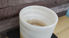 White Onyx Stone Trash Receptacle with Brown Stripe near Bottom. Handmade in Mexico. Ships from the USA. Buy now at www.felipeandgrace.com.
