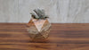 Red Orange Travertine Stone Geometric Mini Planter for Succulents and Terrariums. Handmade in Mexico. We ship and package from the USA. Buy now at www.felipeandgrace.com.