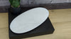 White and Gray Marble Charcuterie Board and Serving Platter. Handmade in Mexico. We package and ship from the USA. Buy now at www.felipeandgrace.com.
