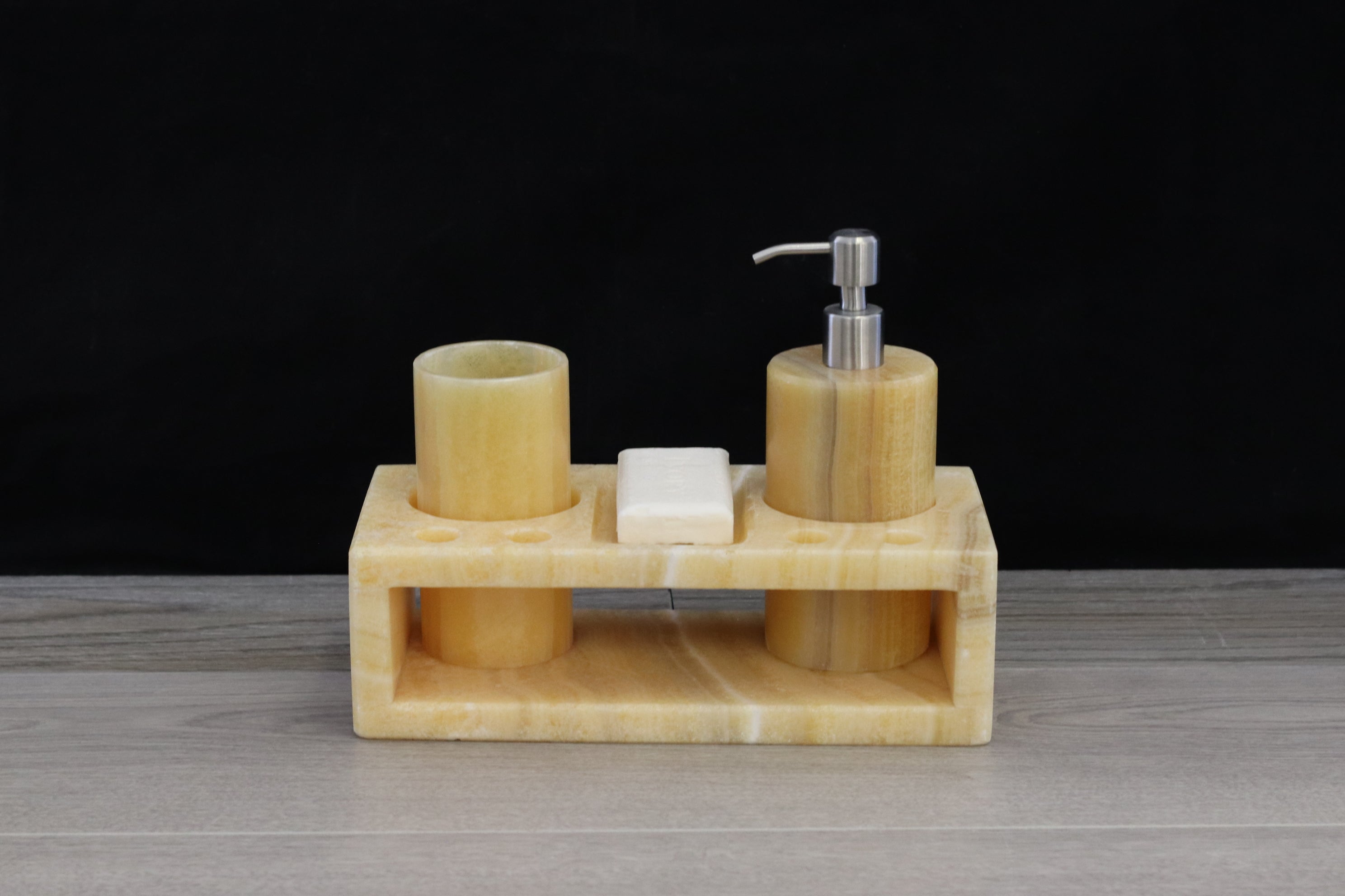 Onyx Stone Bathroom Accessories Set