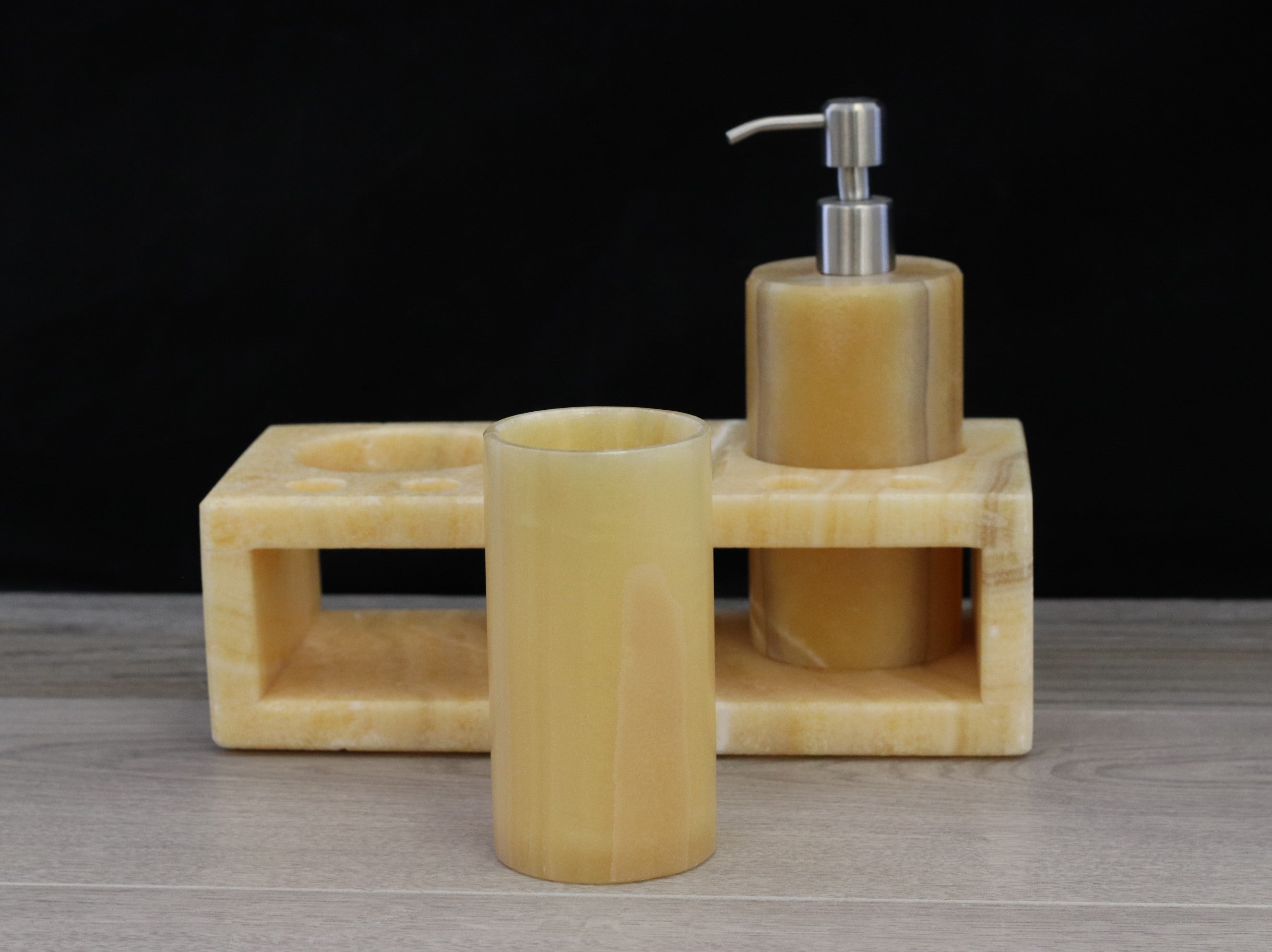 Onyx Stone Bathroom Accessories Set